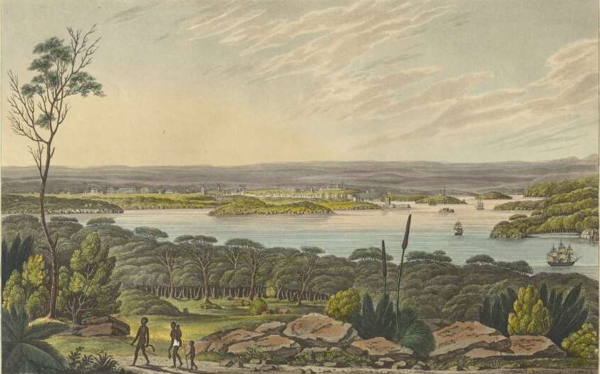 Illustration of Sydney from the Light House at South Head, New South Wales