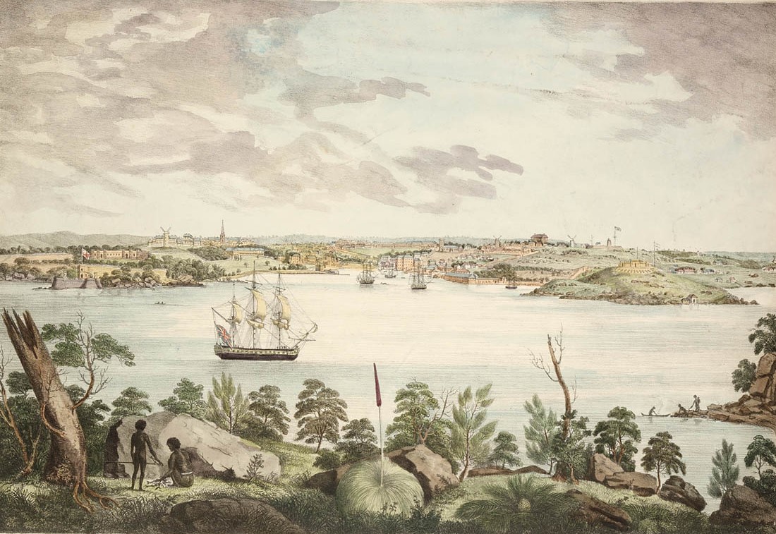 Illustration of Sydney from the north shore