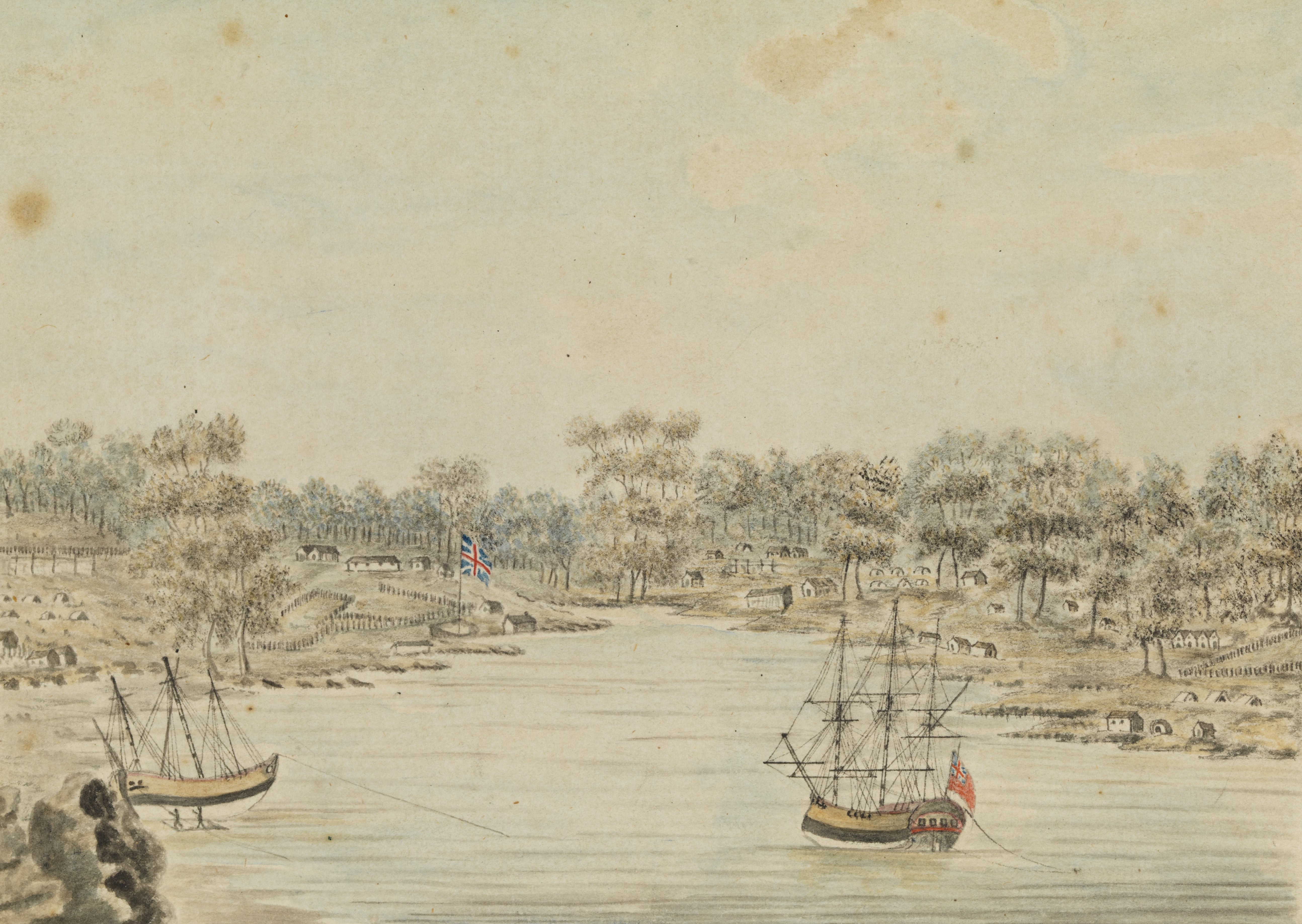 Illustration of Sydney Cove in Port Jackson