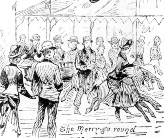 Illustration of a merry-go-round